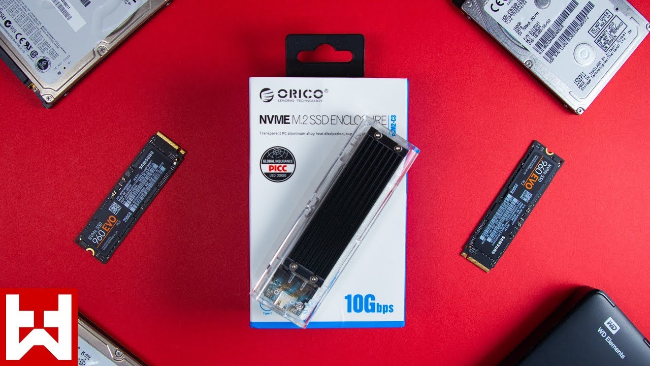 Orico NVME Enclosure Review - Fast 10Gbps USB 3.1 GEN 2 Type-C M.2 NVMe SSD Enclosure