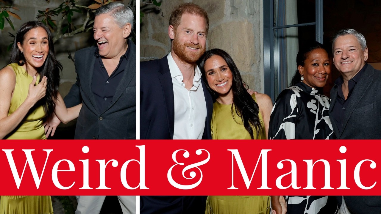 Странное и безумное поведение Меган Маркл на мероприятии BEEF Netflix с участием Теда Сарандоса и...