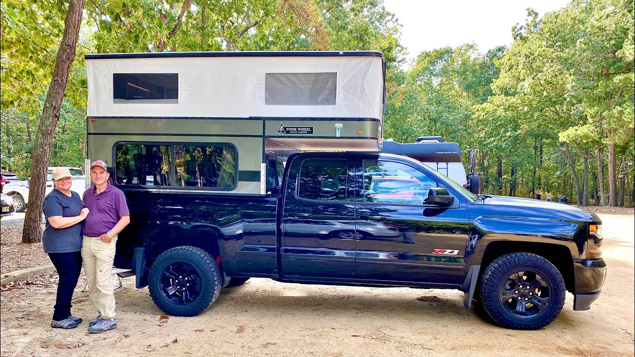 Complete DIY Truck Camper Shell Camping Setup For Chevy Silverado 1500 | Four Wheel Camper Hawk