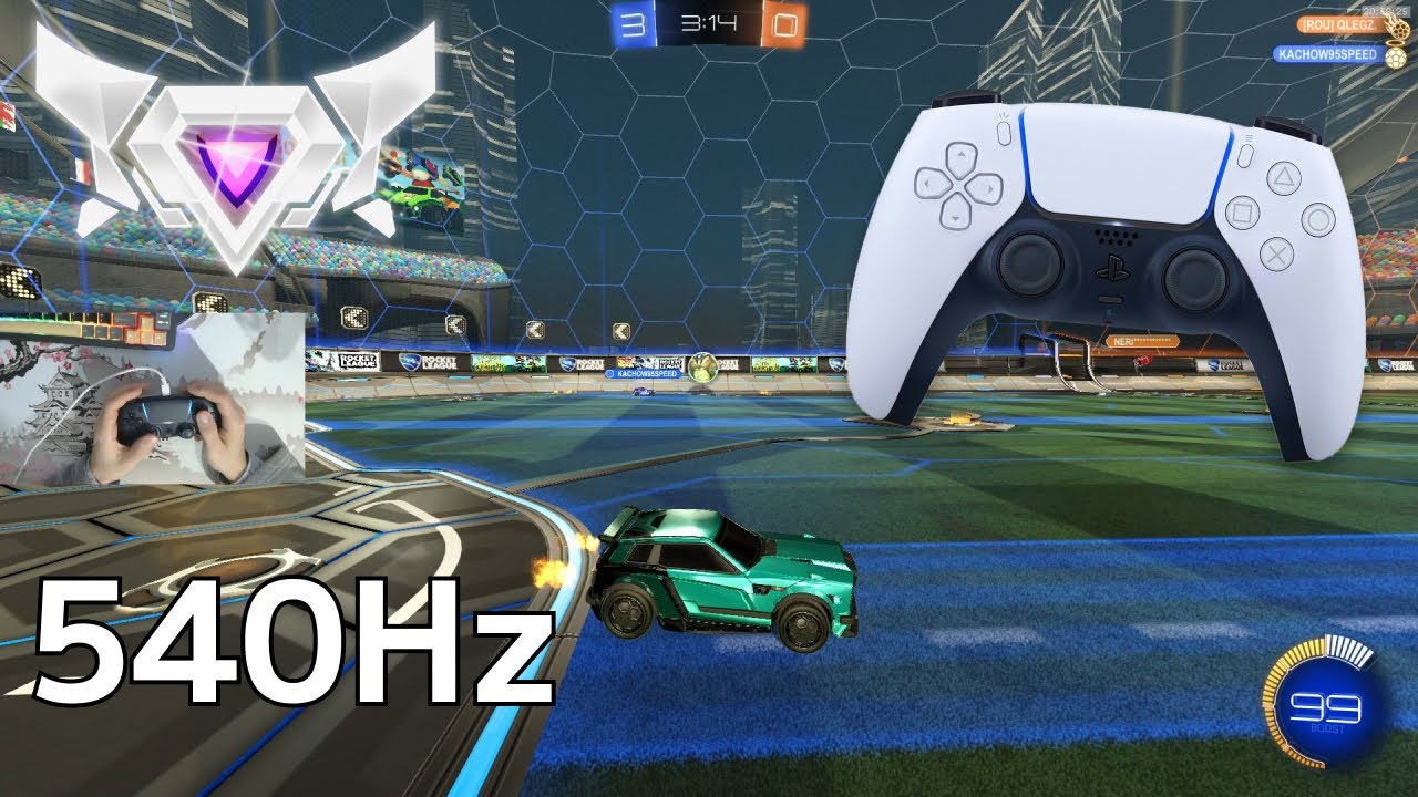 PS5 Controller ASMR 😴 Rocket League Ranked 🏆 Satisfying 360 FPS 4K