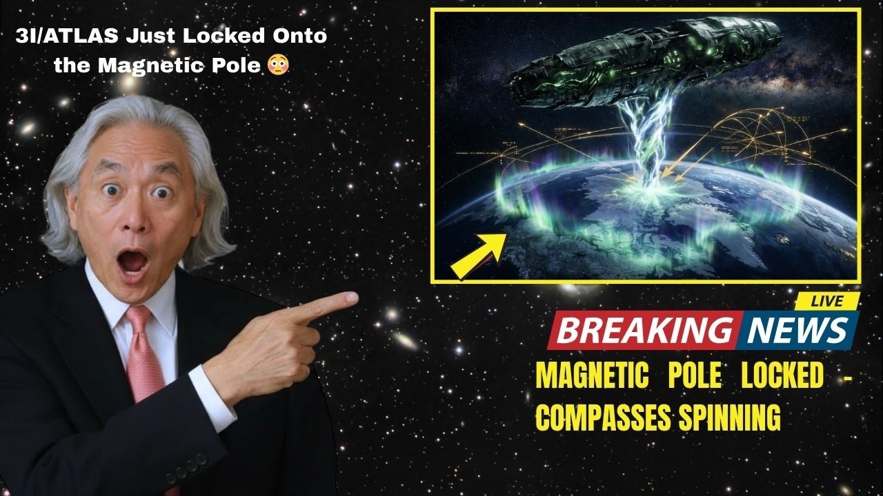 Космический аппарат 3I/ATLAS только что закрепился на магнитном полюсе Земли — компасы вращаются.