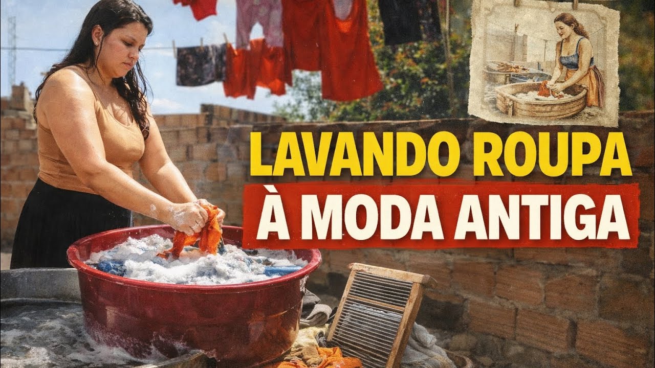 Lavando Roupa à Moda Antiga | Simplicidade do Dia a Dia