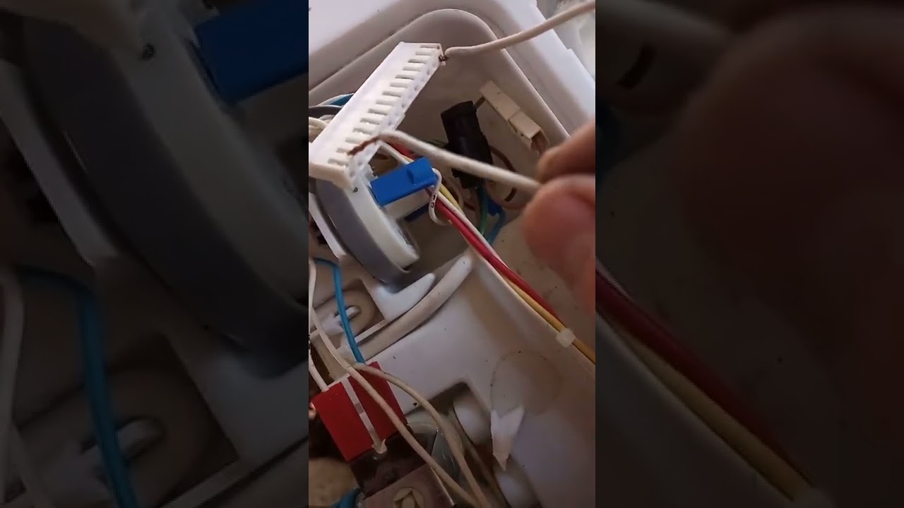 prueba lavarropa Drean 5.05v1 sin plaqueta y con motor en corto