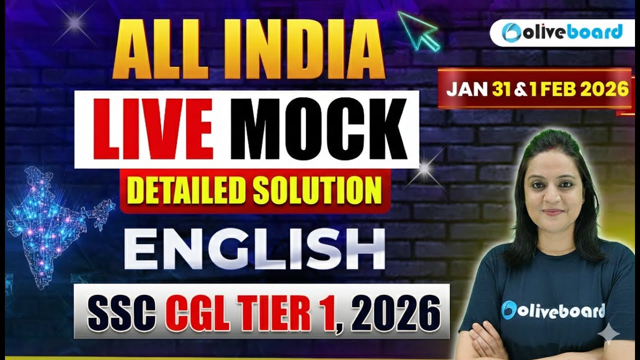 SSC CGL Tier 1 English Mock Test 2026 | 2 Feb LIVE Solution & Questions | SSC CGL English