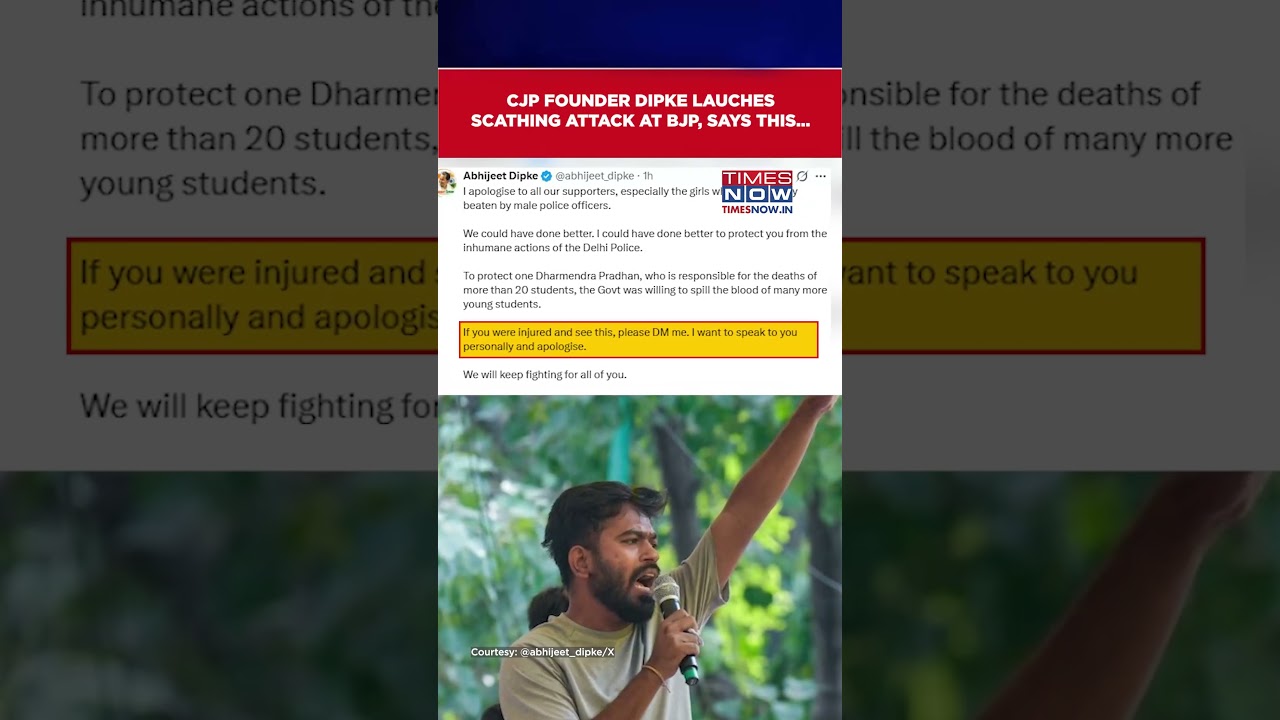 CJP Protest Update: Abhijeet Dipke Launches Scathing Attack At BJP, SAYS 'Govt Willing To...'#shorts