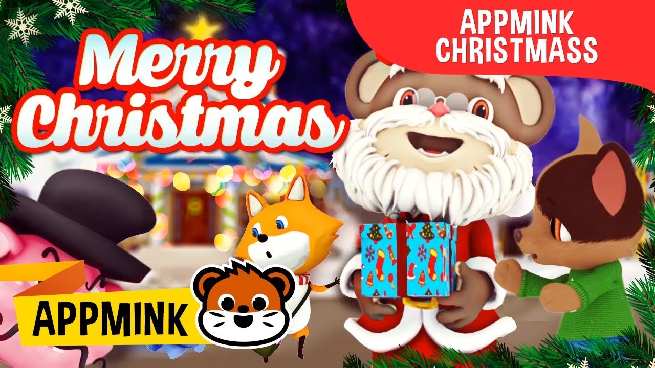 appMink Christmas Animation Compilation | Santa Rescue | Wheels on the Bus | Fire truck & Police Car