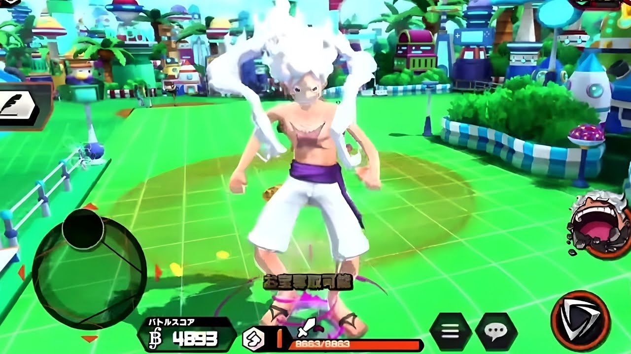 Strongest Giant Extreme Gameplay Gear 5 V2 Four Emperor Monkey D Luffy In One Piece Bounty Rush...