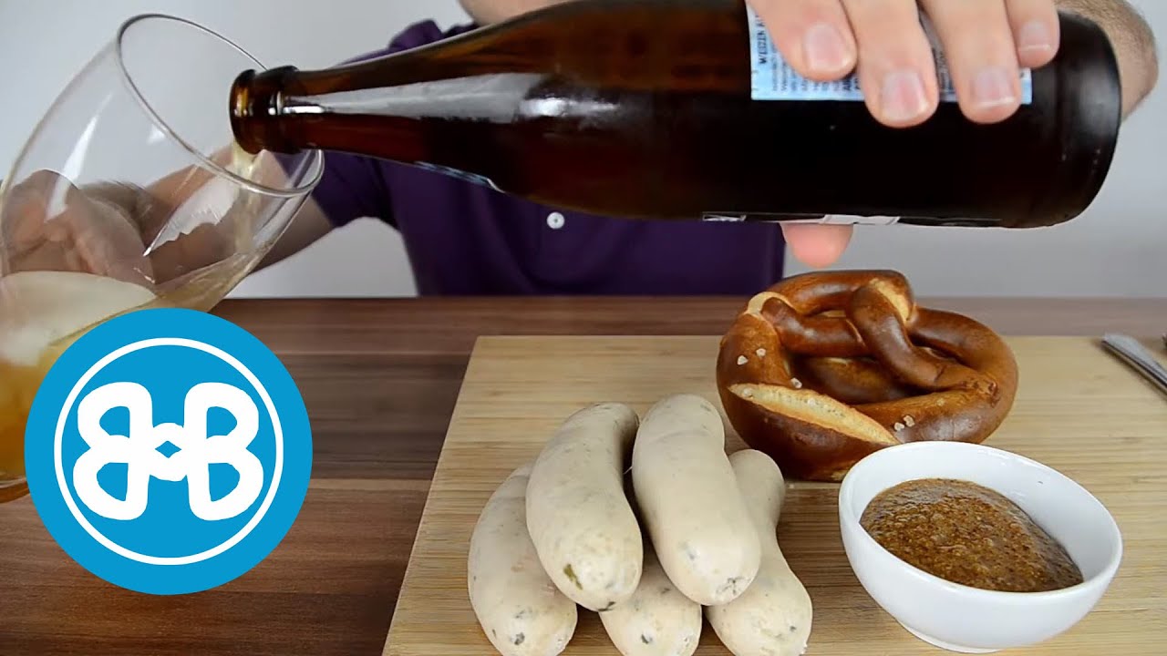 White sausage breakfast - Breznbruada - German Mukbang ASMR (no talking)