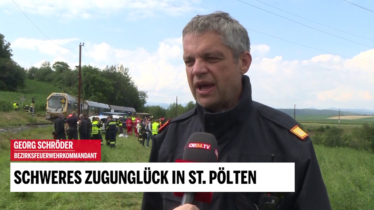 Schweres Zugunglück in St. Pölten
