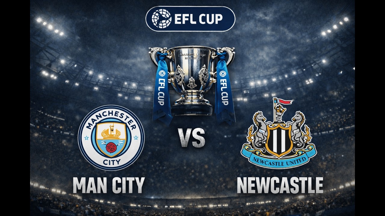 Manchester City vs Newcastle EFL Cup Semifinal Full match simulation FL26/PES21