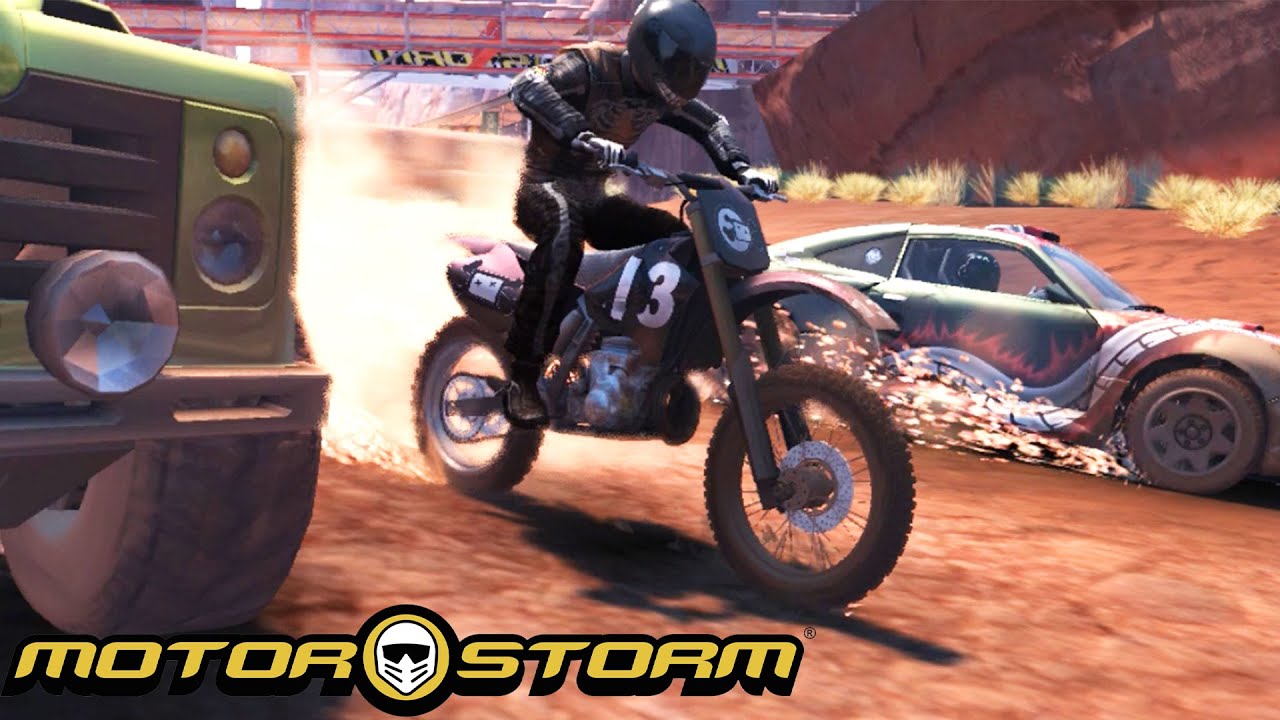 MotorStorm [PS3] Bike Gameplay (Wasabi Wildcat MX)