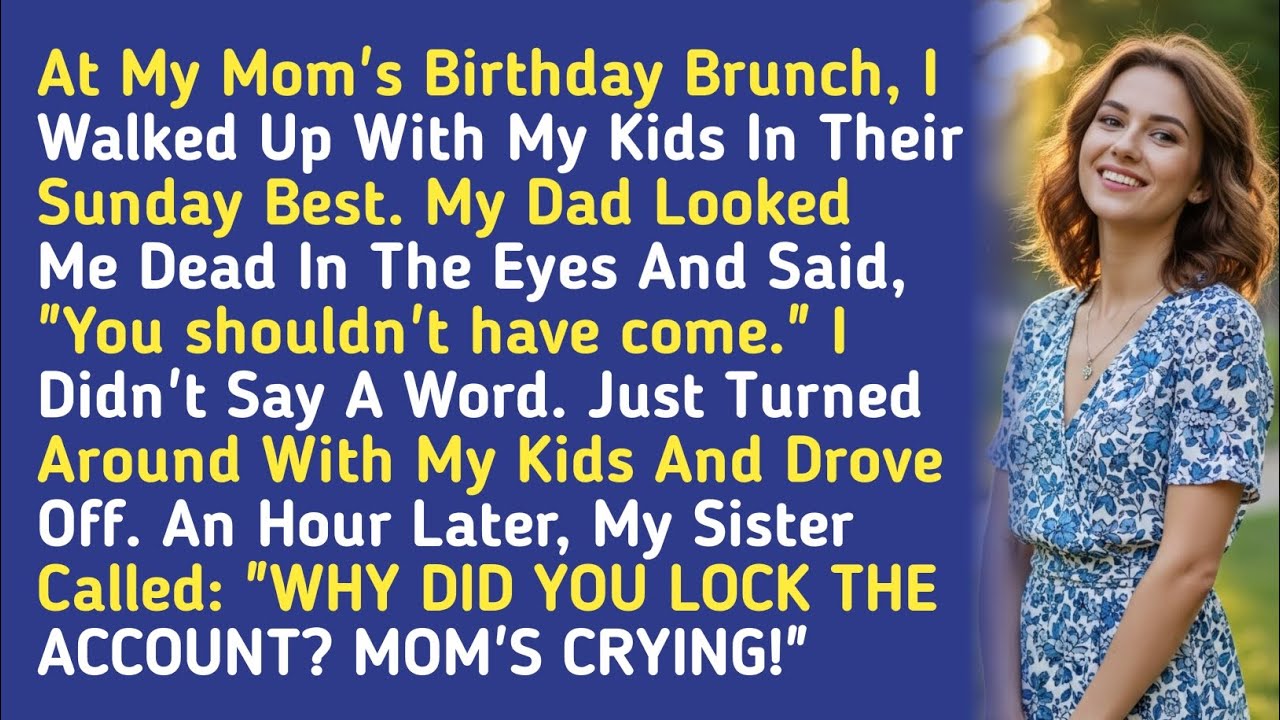 At My Mom's Birthday Brunch, I Walked Up With My Kids In Their Sunday Best. My Dad Looked Me Dead In