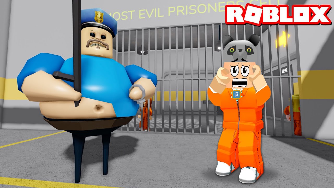Kötü Adam BARRY Hapishanesinden Kaçıyorum!! - Panda ile Roblox BARRY'S PRISON RUN