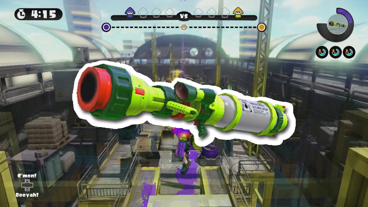 [Splatoon] Insane Inkzooka Kills On All Maps! w/ Awiibo