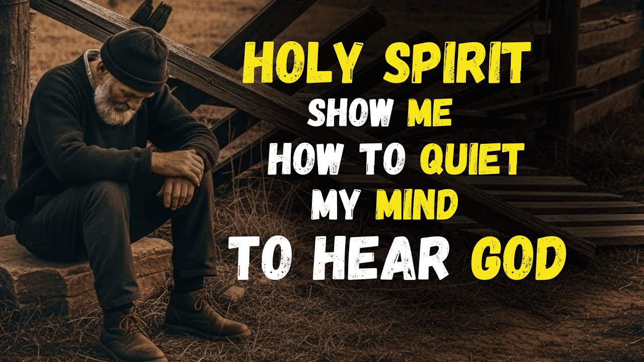 HOLY SPIRIT, show me how to quiet my mind when ANXIETY keeps me from HEARING GOD