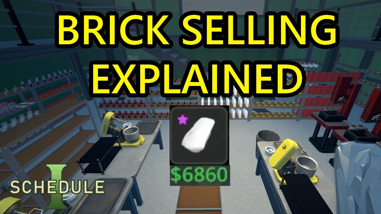 Why You Can't Sell Bricks. EXPERT Brick Selling Guide on How to Sell Bricks in Schedule 1.