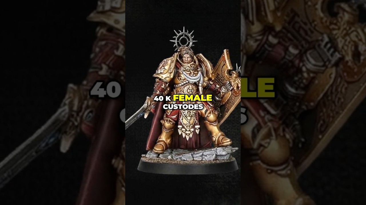GW представила новые модели и лор женских персонажей Кустодес из Warhammer 40k 