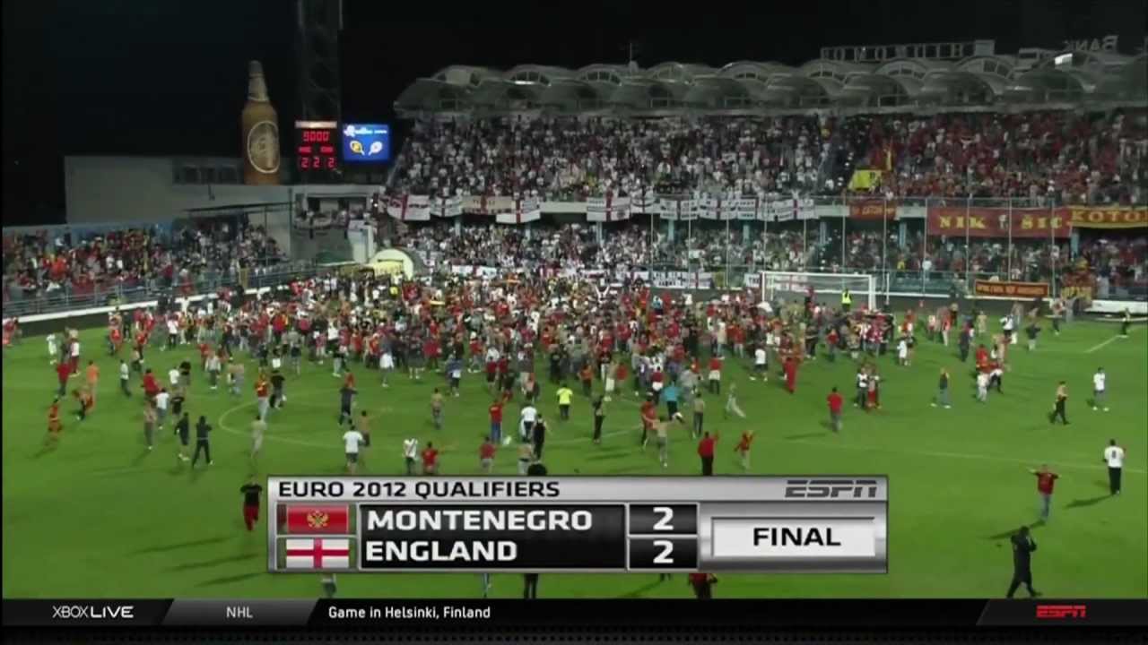Черногория – Англия, отборочный турнир Евро (7 октября 2011 г.) – гол Делибашича и бред