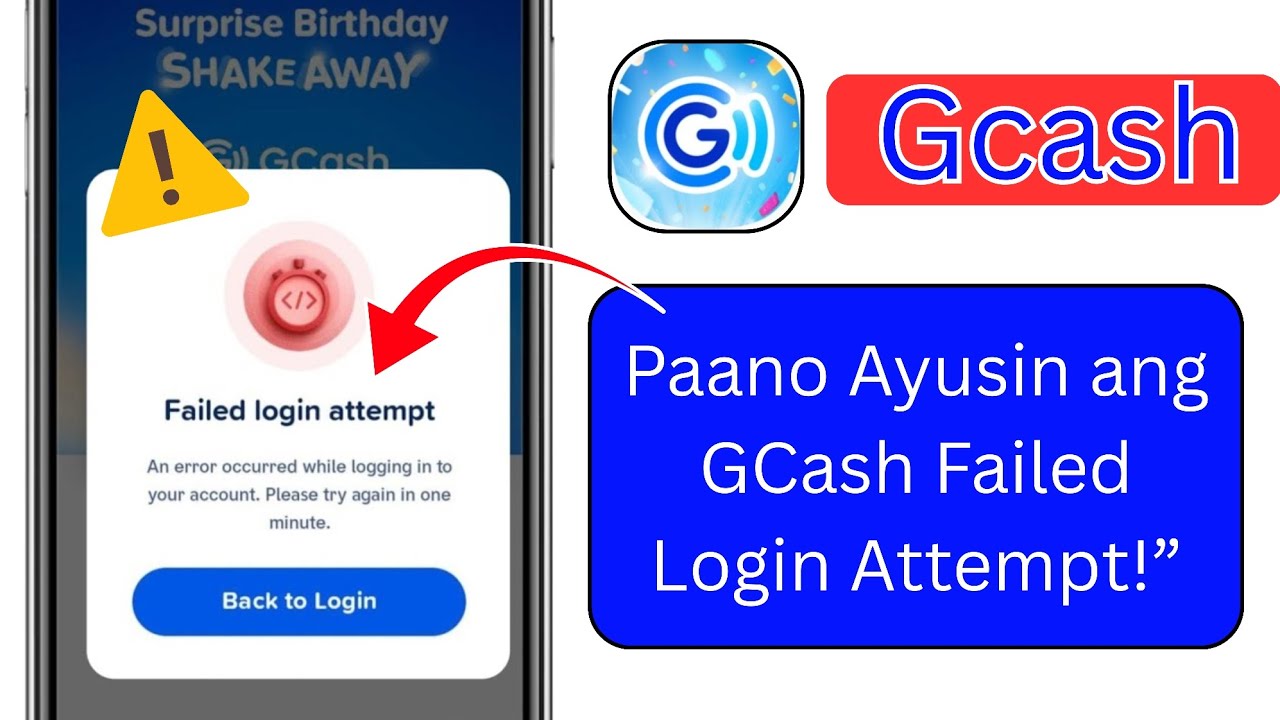 Paano Ayusin ang GCash Failed Login Attempt Problem 2025 | GCash Login Error Fix