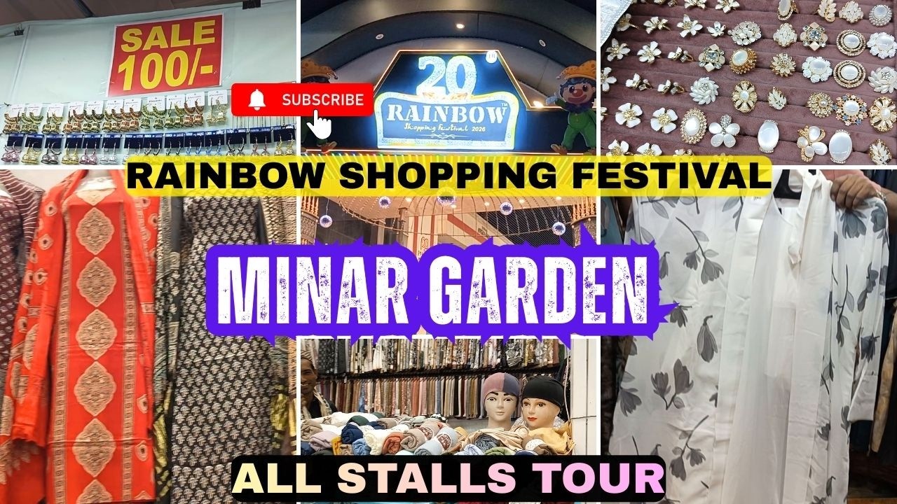Rainbow Family Shopping Festival | Minar Garden Exhibition 2026 | All Stalls Tour #exhibition #fyp