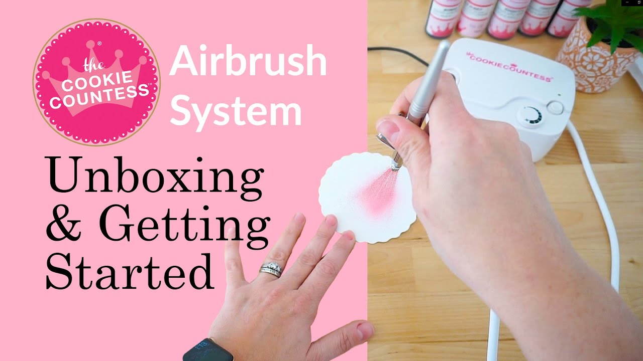 Airbrush Kit for Cookie Decorating: Unboxing & Getting Started