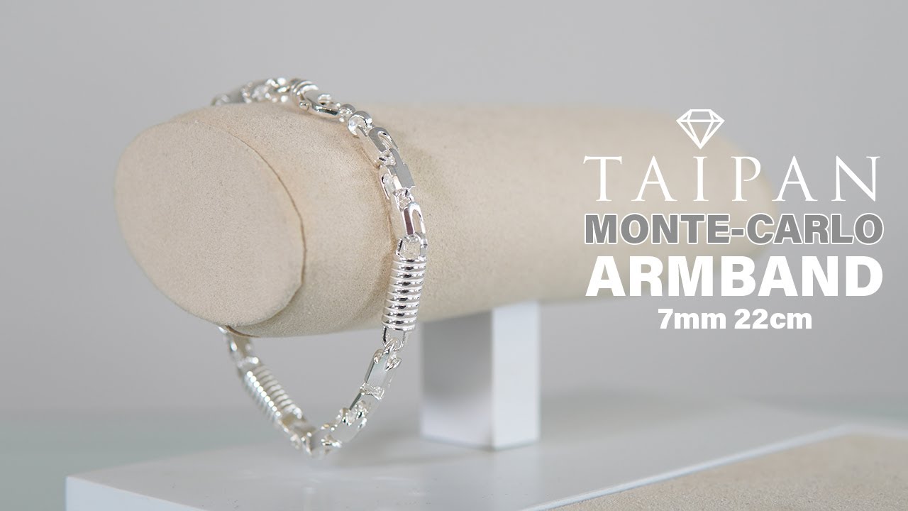 Taipan Monte Carlo Kette Armband New Season 2 L&auml;nge 22cm Breite 7mm 925 Sterlingsilber