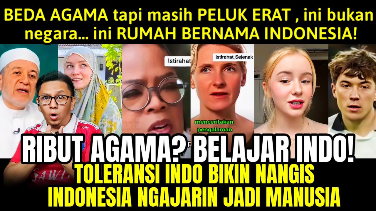 “TOLERANSI DI INDO udah Kelas Dewa! BEDA AGAMA Tapi Saling Jaga, Bule Sampai Bingung Mau Nangis!”