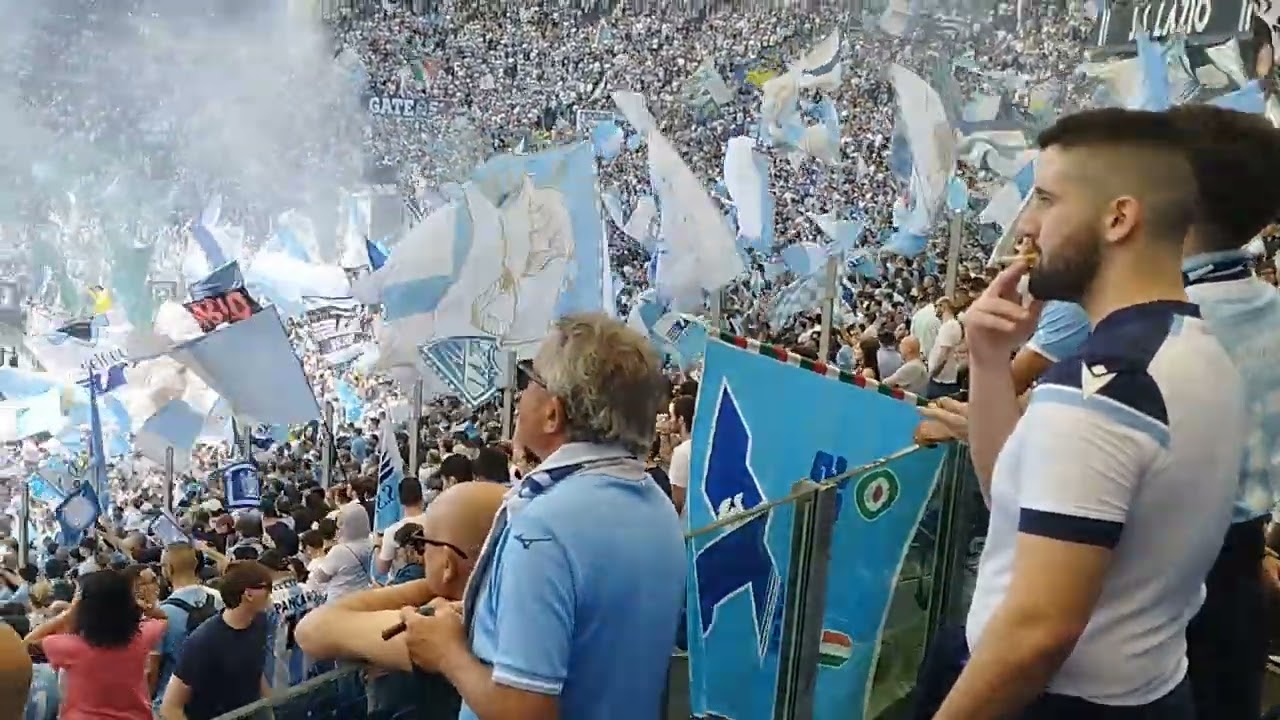 LAZIO EMPOLI - PREPARTITA DA BRIVIDI IN NORD CON I GIARDINI DI MARZO E GLI INNI