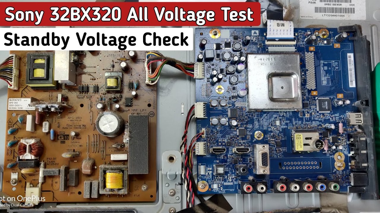 Sony 32BX320 Standby Voltage | 32BX320 All Voltage Test