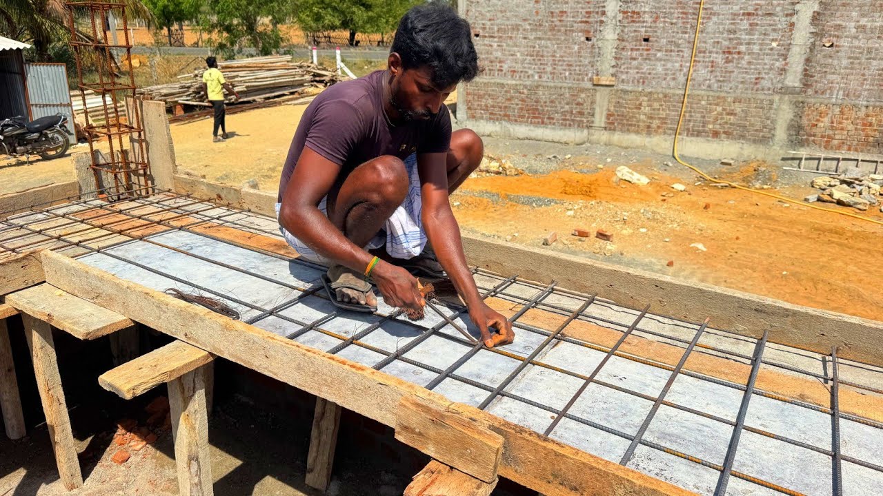 Construction of Kitchen Slab Formwork and Iron Rod Installation Accurately |Kitchen design