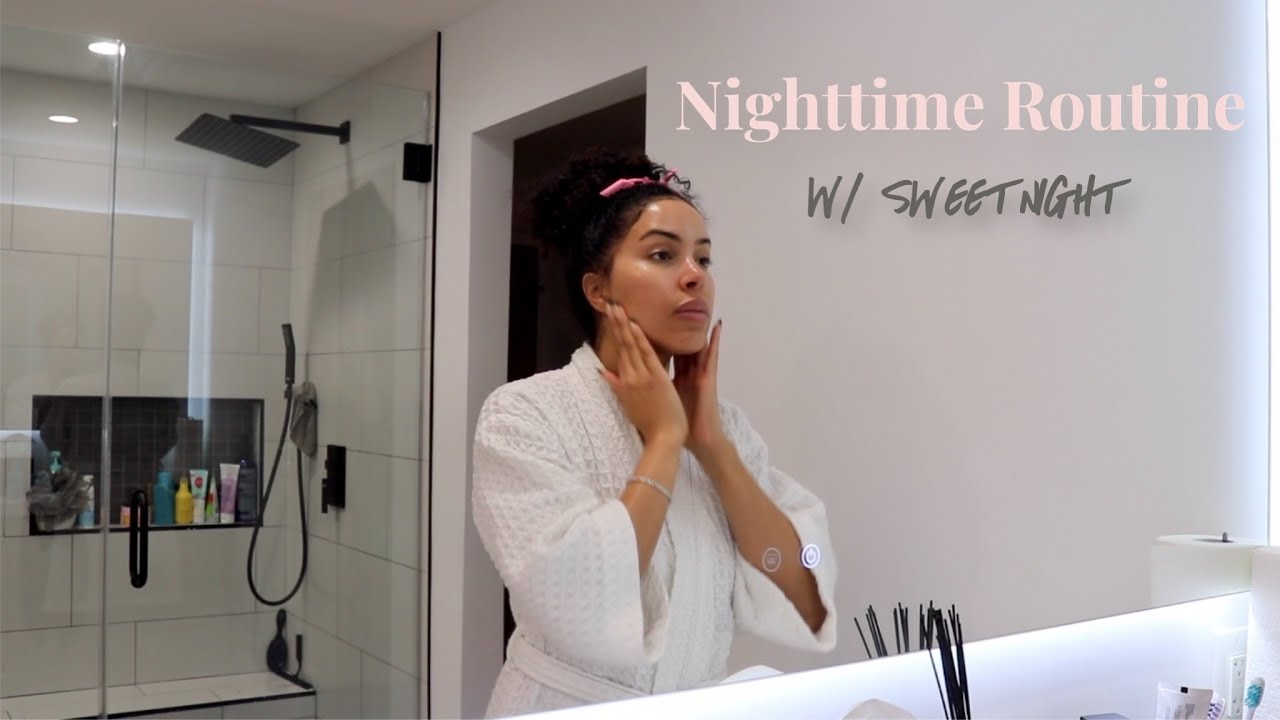 Nighttime Routine | feat. SweetNight Eye Tech Mask | Ava Pearl