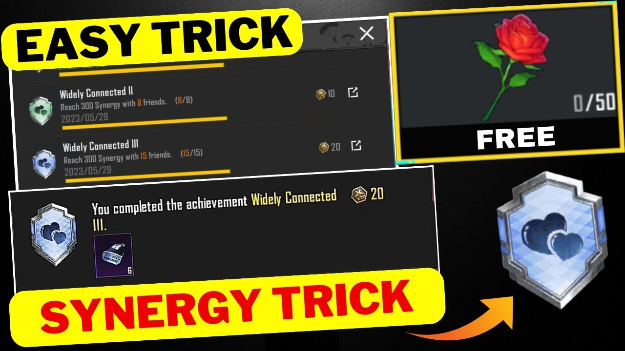 Trick To Complete (Widely Connected) New Achievement in BGMI | Get Free 65+ Achievement Points