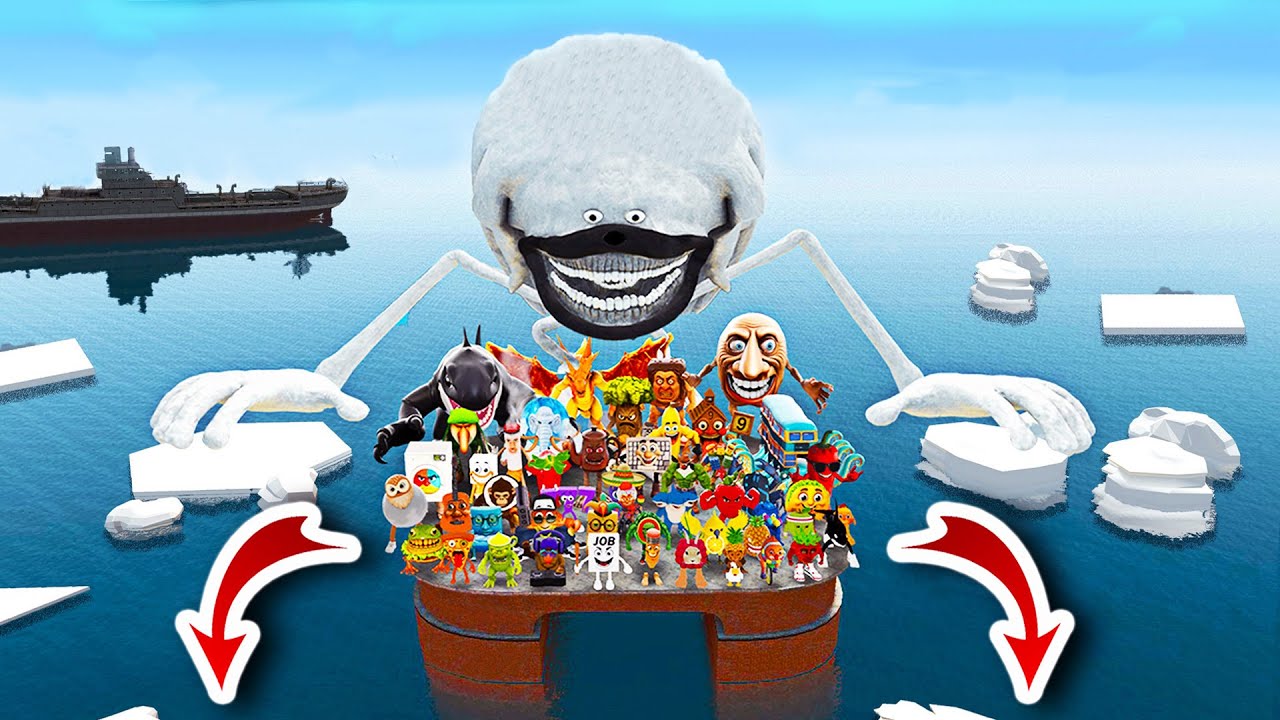 Spartan Kicking ALL Italian Brainrot Memes Into the Frozen Ocean – Garry’s Mod!