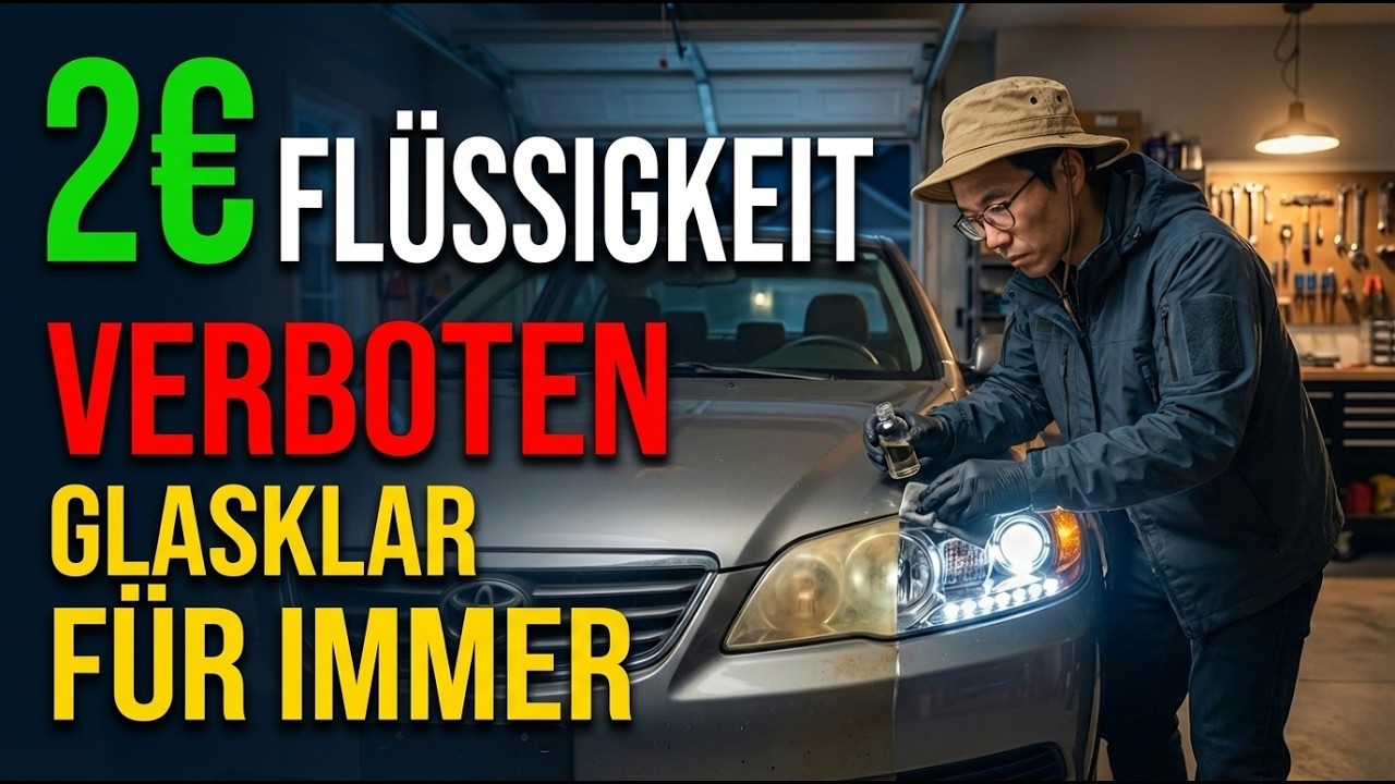 €2- Flüssigkeit beseitigt trübe Scheinwerfer für immer – Händler hoffen, dass Sie das nie sehen