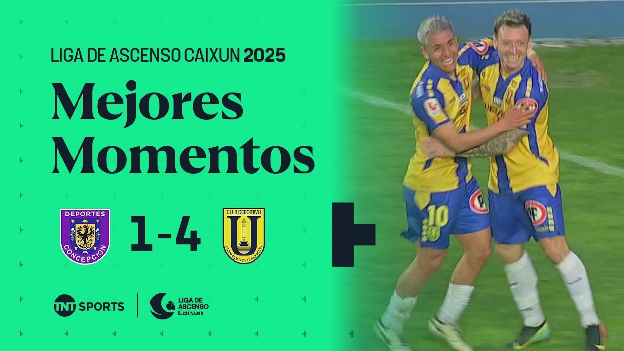 🟪 Concepción 1–4 🟨 U. de Concepción | Liga de Ascenso Caixun 2025 – Fecha 22 🎥🔥