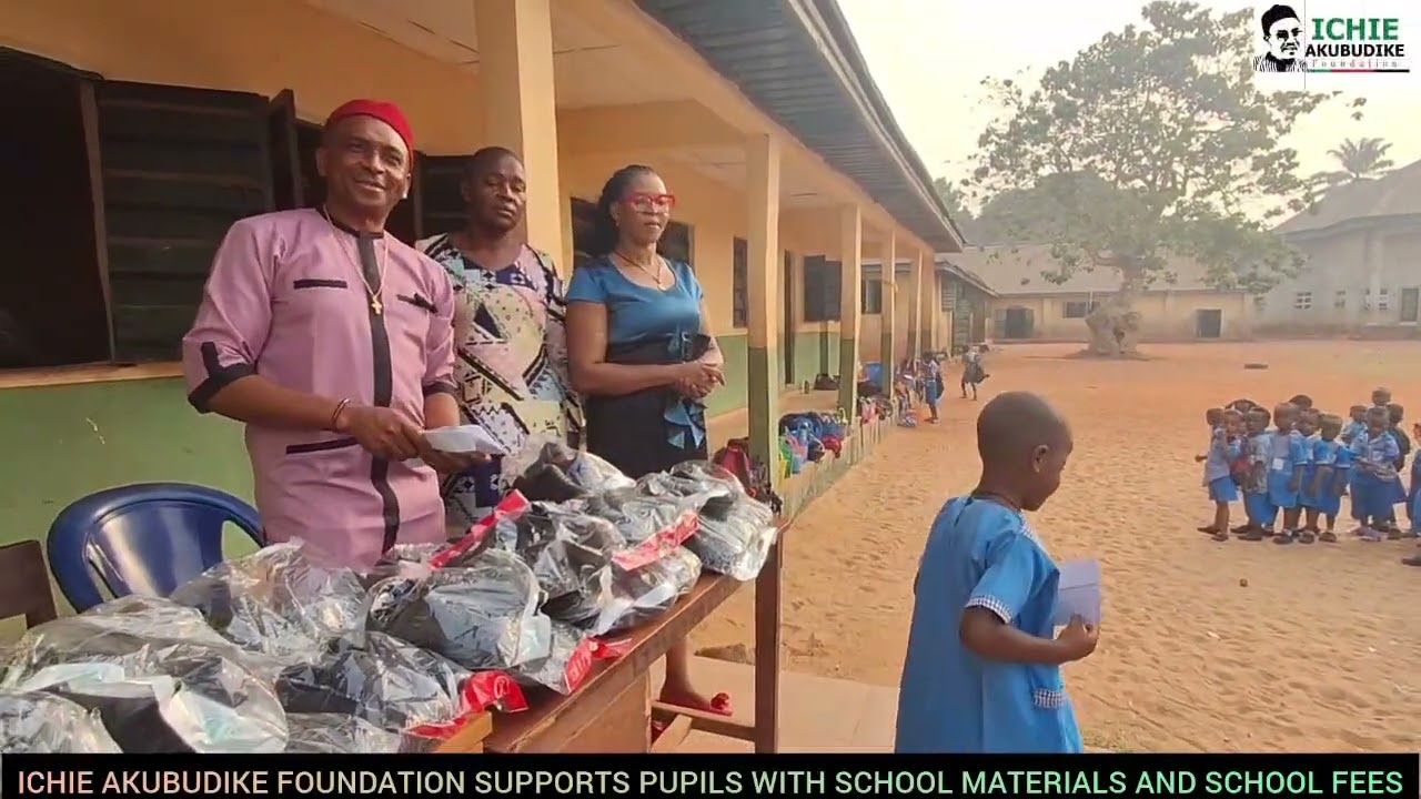 ICHIE AKUBUDIKE FOUNDATION SUPPORTS INDIGENT PUPILS WITH SCHOOL FEES AND SCHOOL SANDALS 