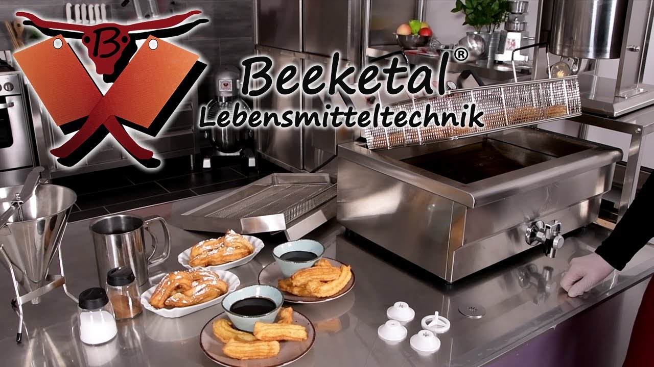 Beeketal Churros Maschine Wurstfüller mit PVC Churros Vorsatz