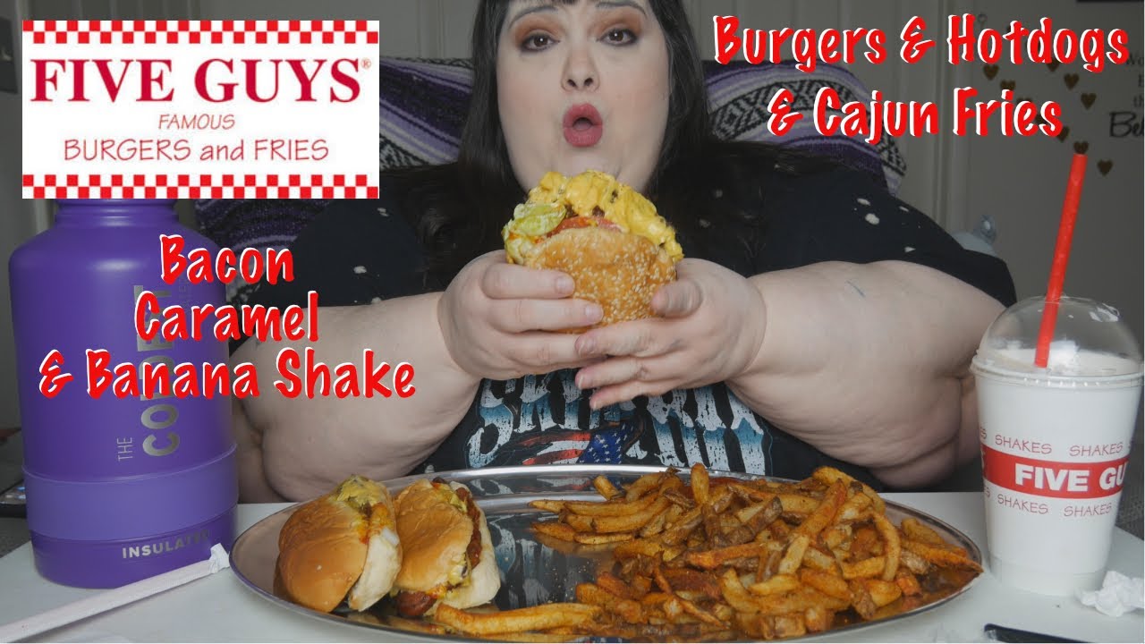 My First Time Having Five Guys Burgers & Fries on The Channel   Mukbang