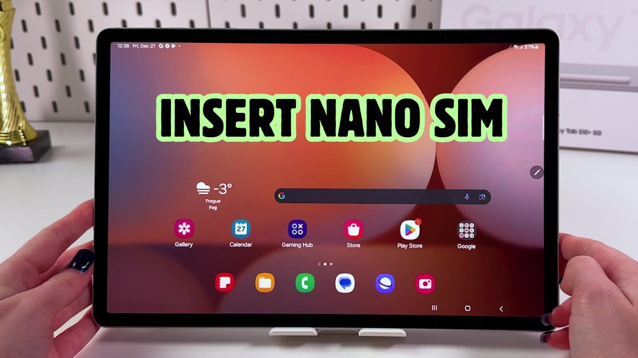 How to Insert a Nano SIM Card into Samsung Galaxy Tab S10+ 5G