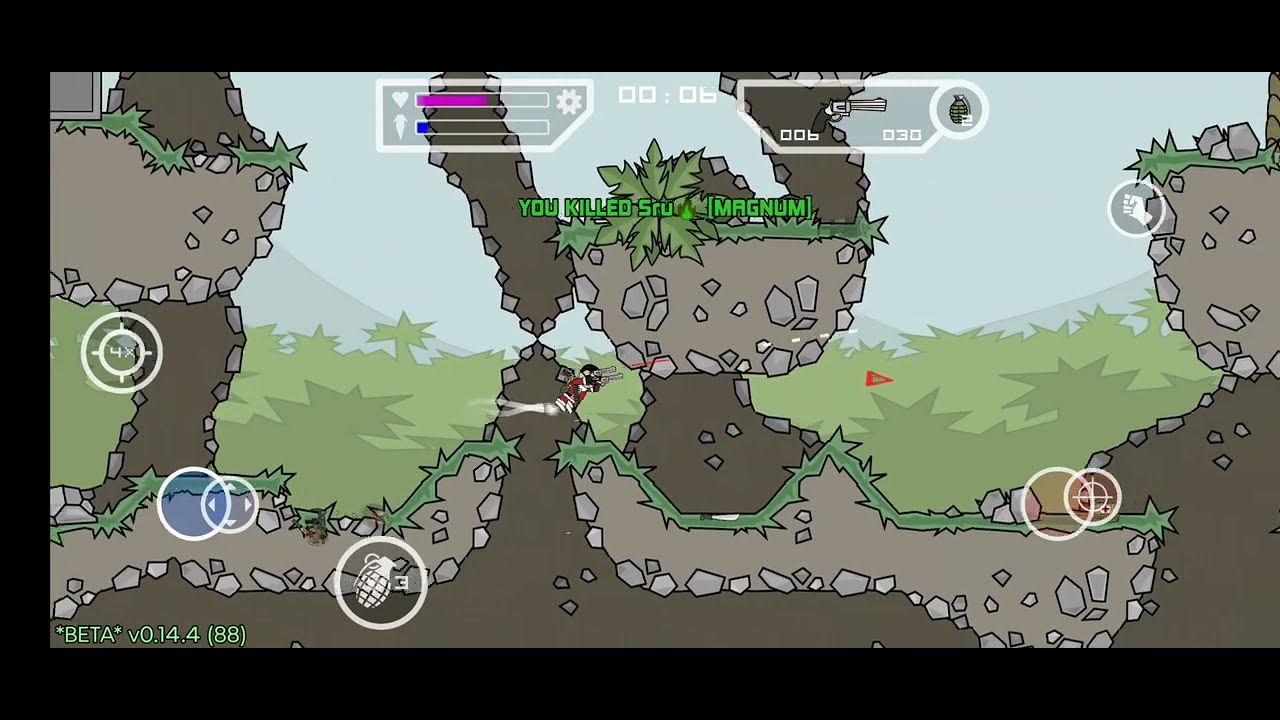 Mini Militia Gameplay 101 (WizKnight) Outpost