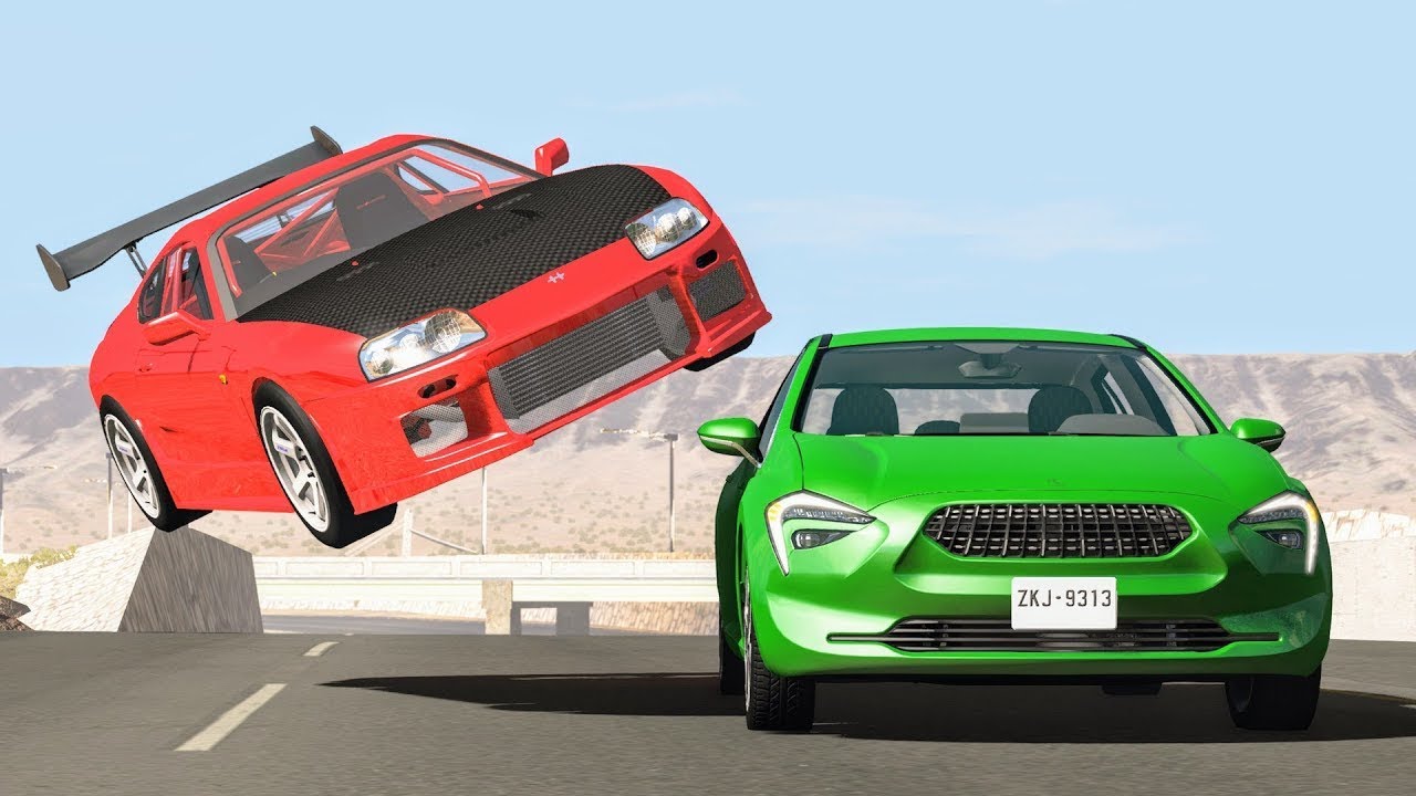 High Speed Traffic Crashes-rainy version  - BeamNG Drive | CarCrash