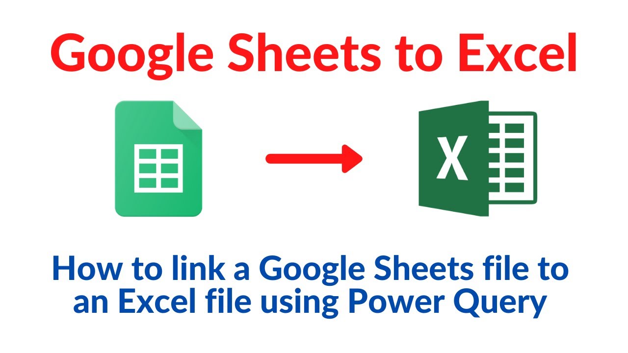 How to connect Google Sheets to Excel