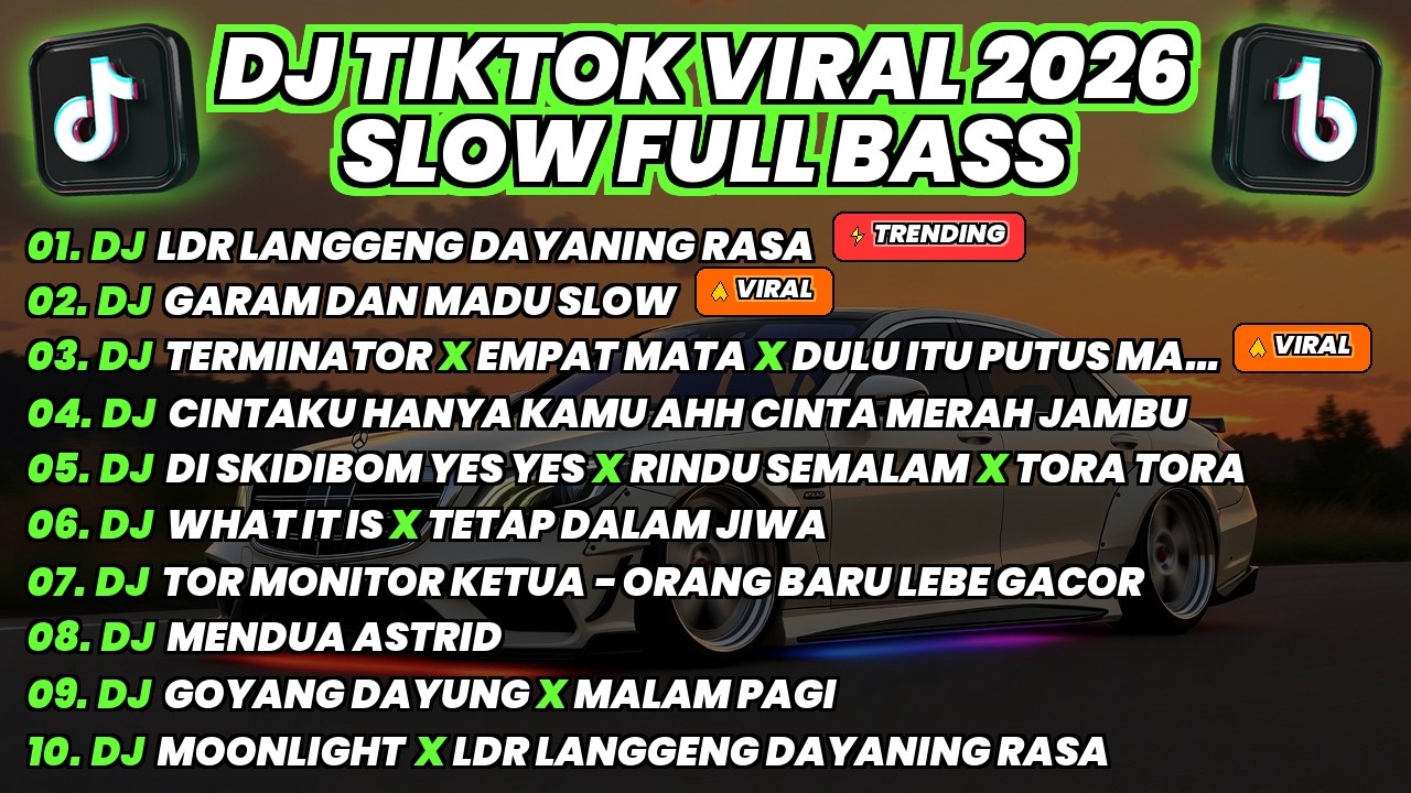 DJ TIKTOK VIRAL TERBARU 2026 - LDR LANGGENG DAYANING RASA X GARAM DAN MADU - FULL BASS SLOW