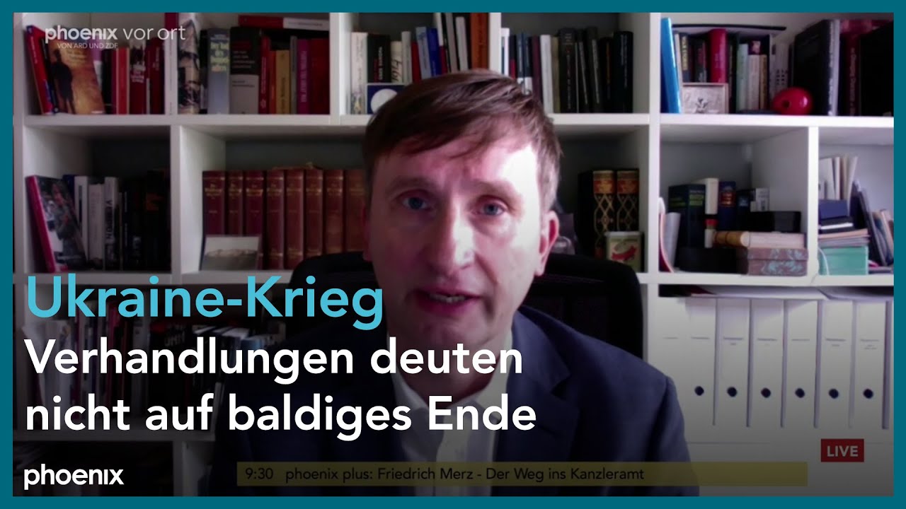 phoenix tagesgespr&auml;ch mit Prof. S&ouml;nke Neitzel zum Ukraine-Krieg am 23.07.25