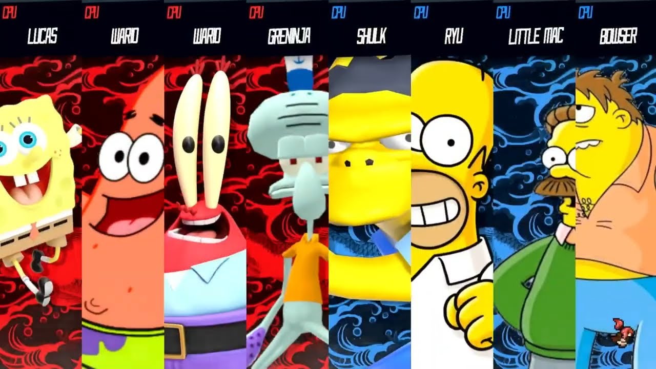 SpongeBob vs The Simpson - Requested Smash Battle