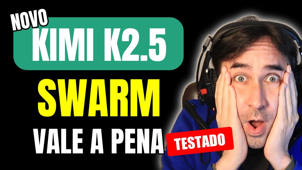 NOVO Swarm do Kimi k2.5 Testado e Aprovado - SUPEROU MUITO As Expectativas