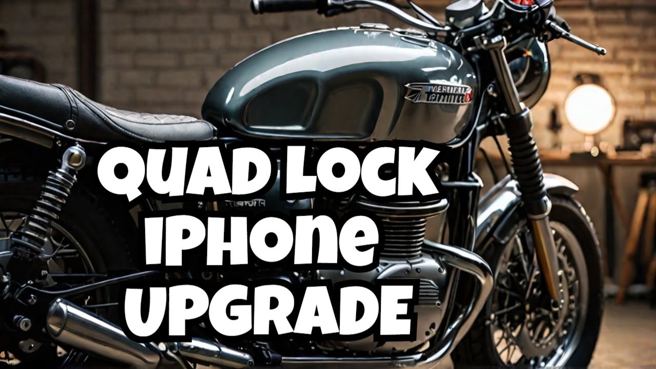 UPGRADE Your Triumph T120 Bonneville with iPhone 16 and Quad Lock Mount!