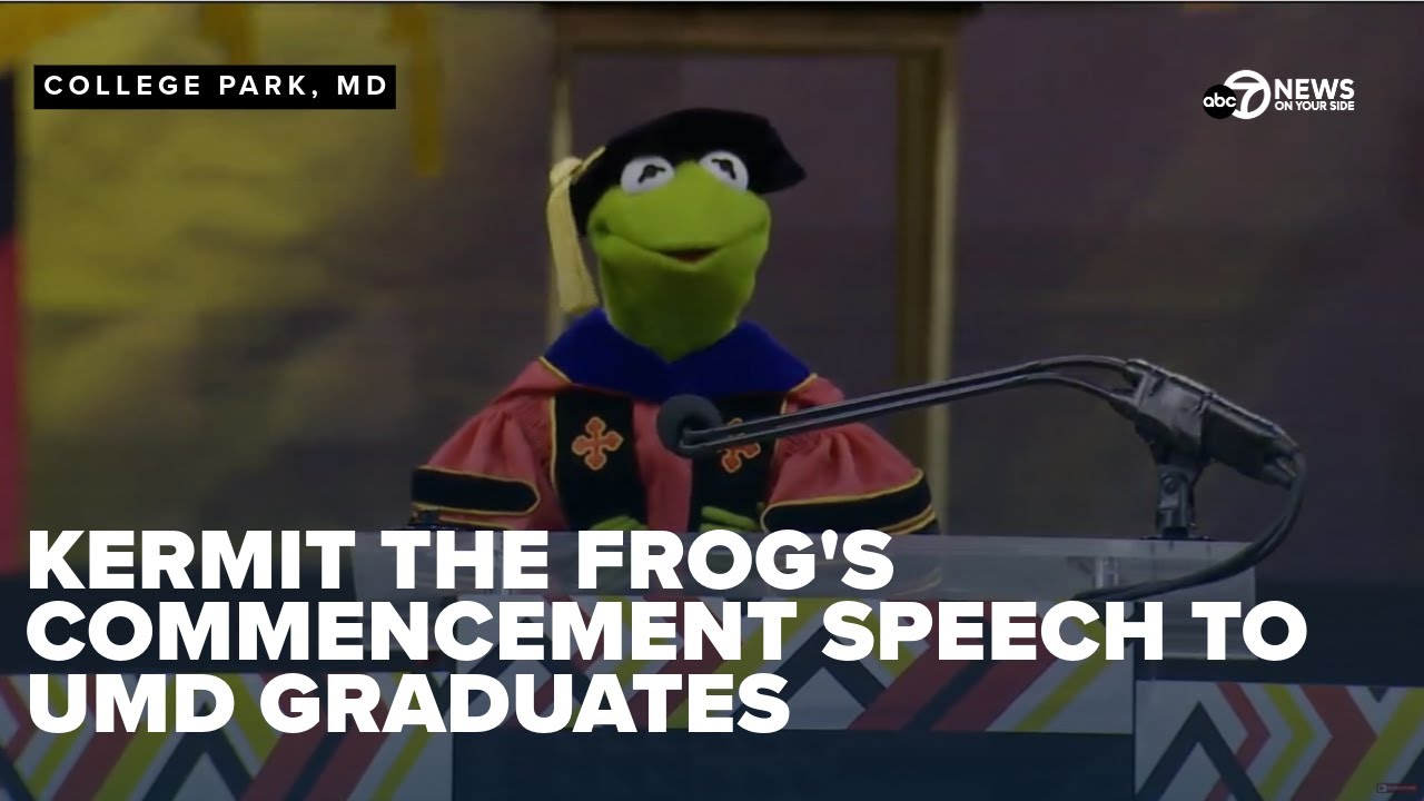 FULL: Kermit The Frog's commencement speech to 2025 University of Maryland graduates