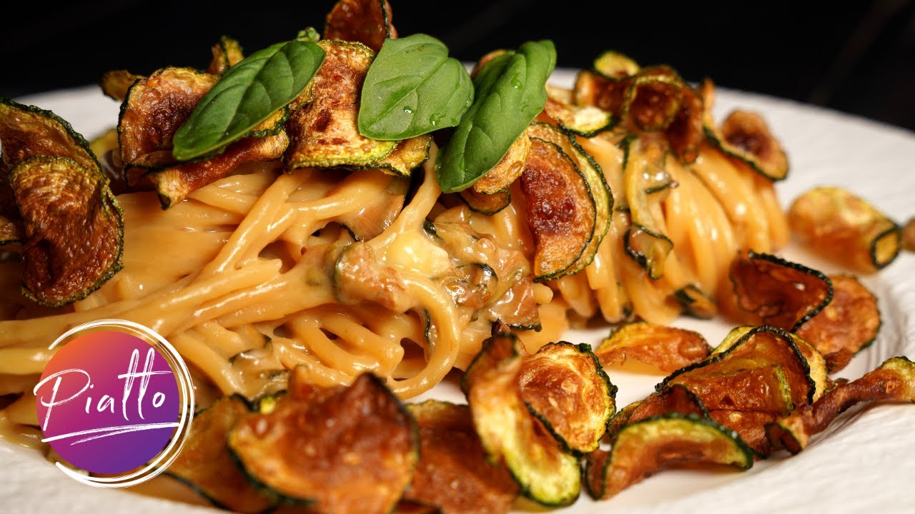 SPAGHETTI alla NERANO Ricetta Originale | Primo Piatto VELOCE con ZUCCHINE E PROVOLONE