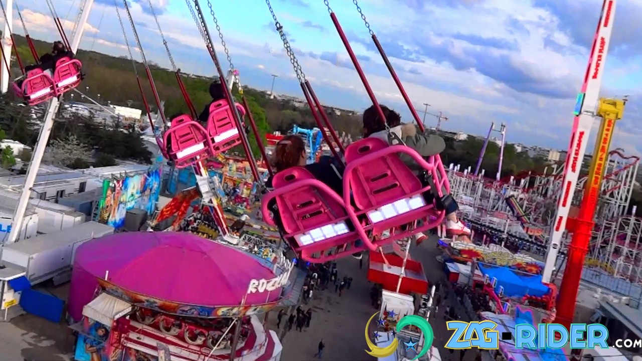 Foire du Trône 2017: Air Swing Onride vidéo.